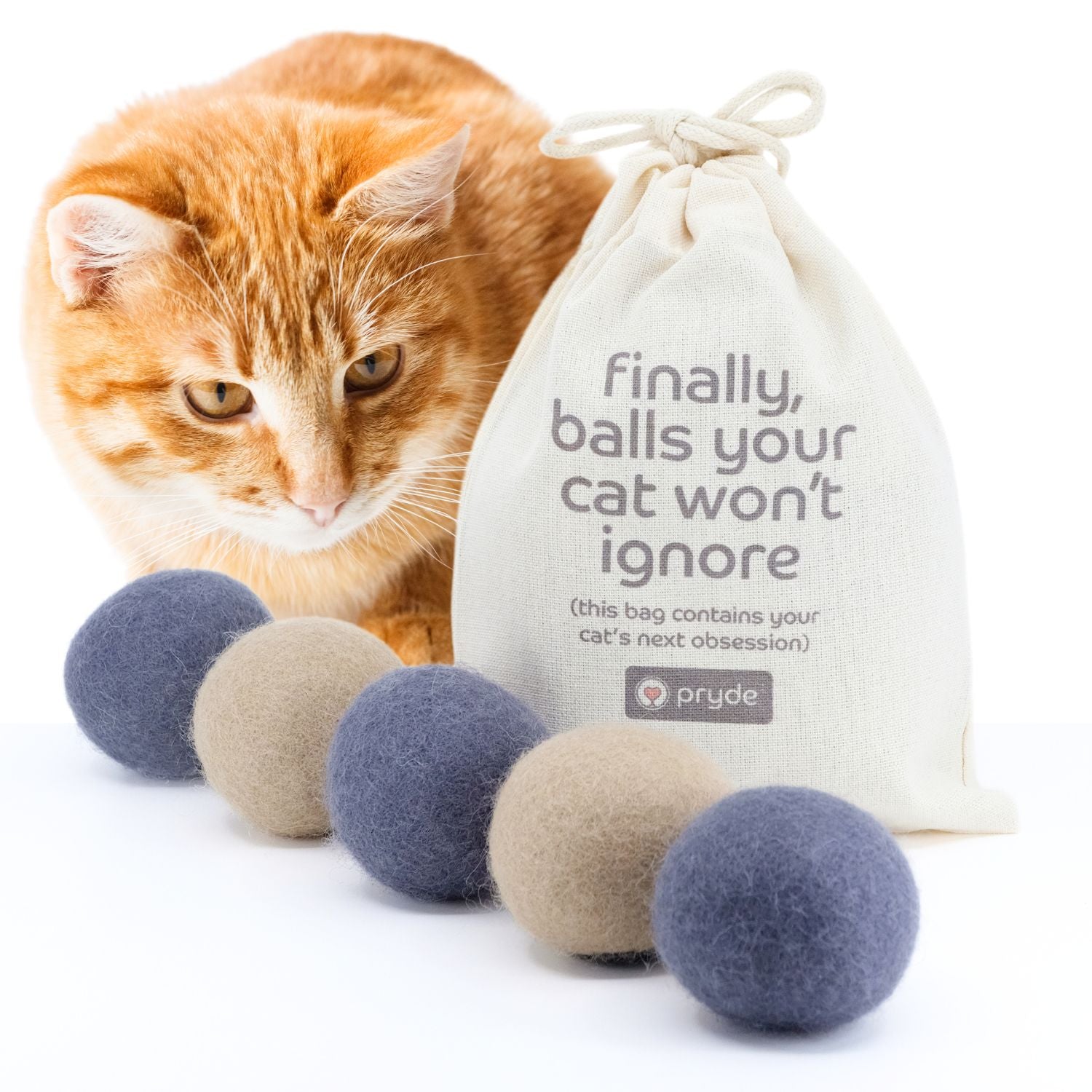 Claw-some Felt Wool Balls (Set of 5)