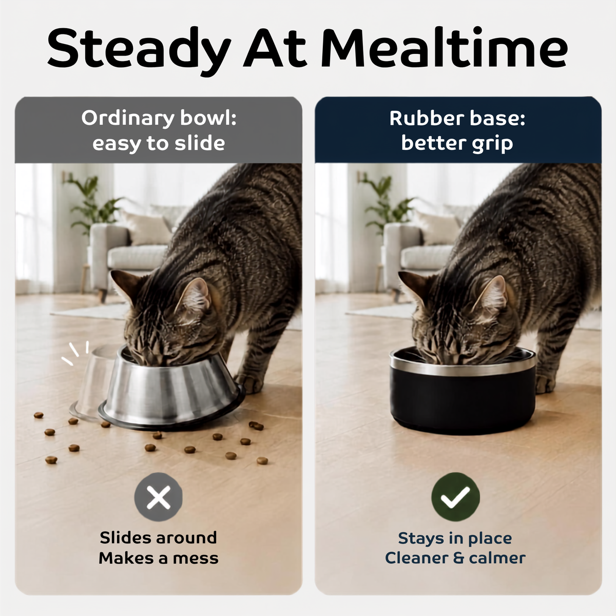 Stainless Steel Cat Bowl (950ml/32oz)