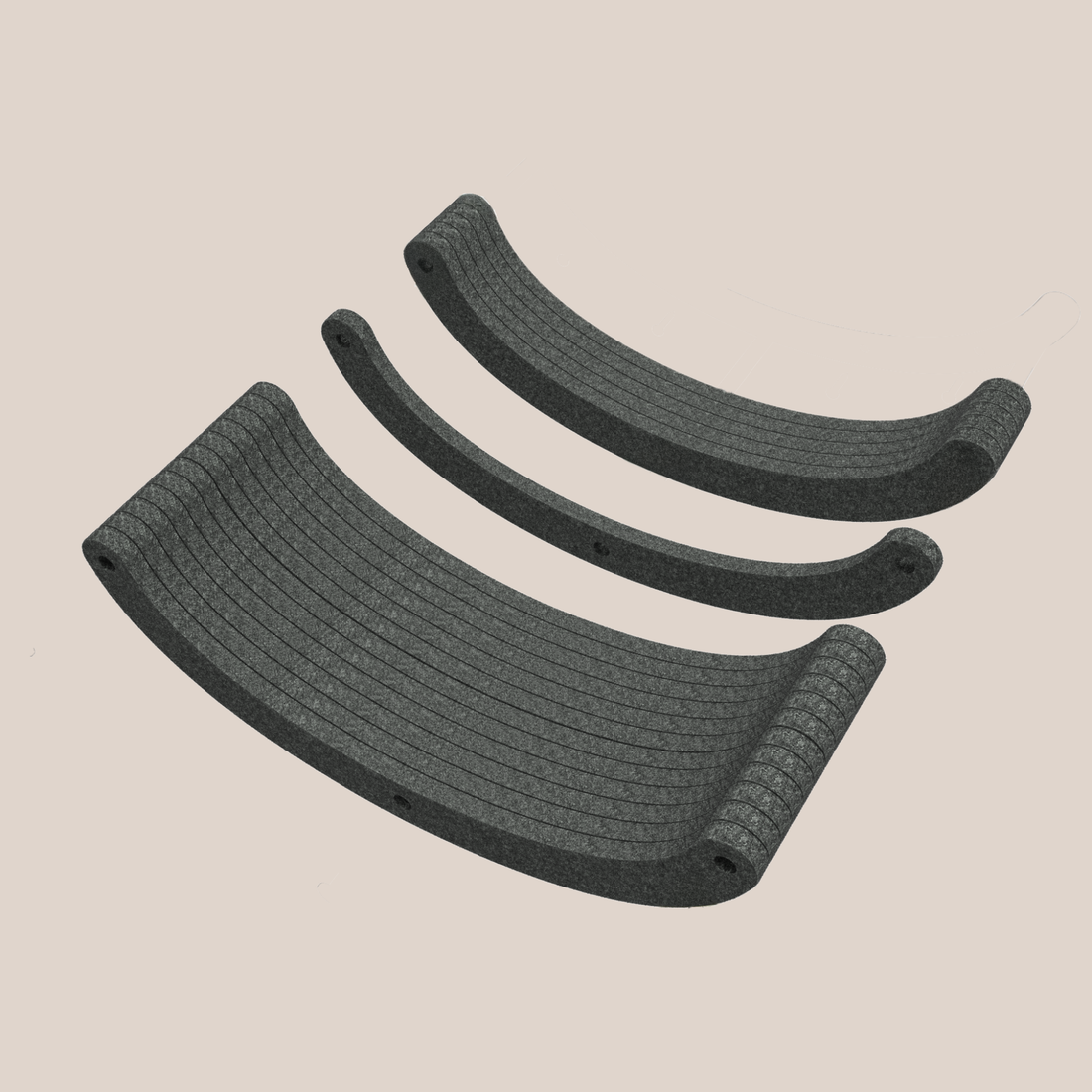 Replacement Charcoal Felt Slices for Curved Cat Climber