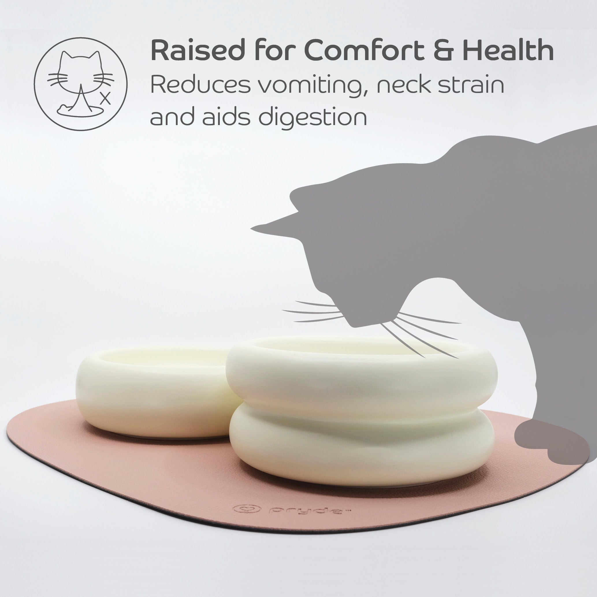 Complete Dining Set with Reversible Blush & Charcoal Dining Mat