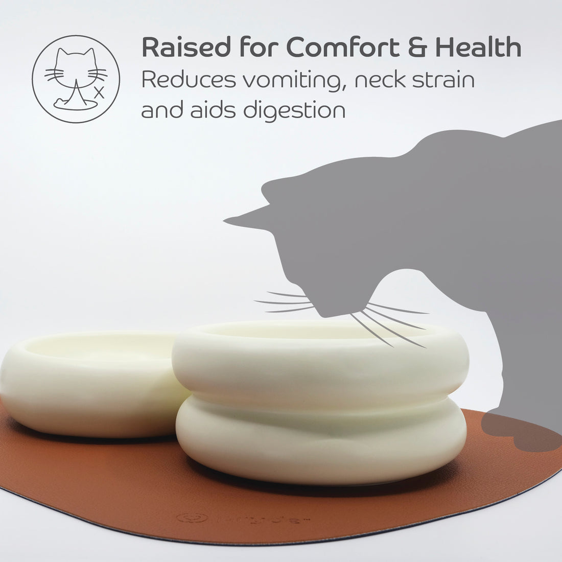 Complete Dining Set with Reversible Chestnut & Navy Dining Mat