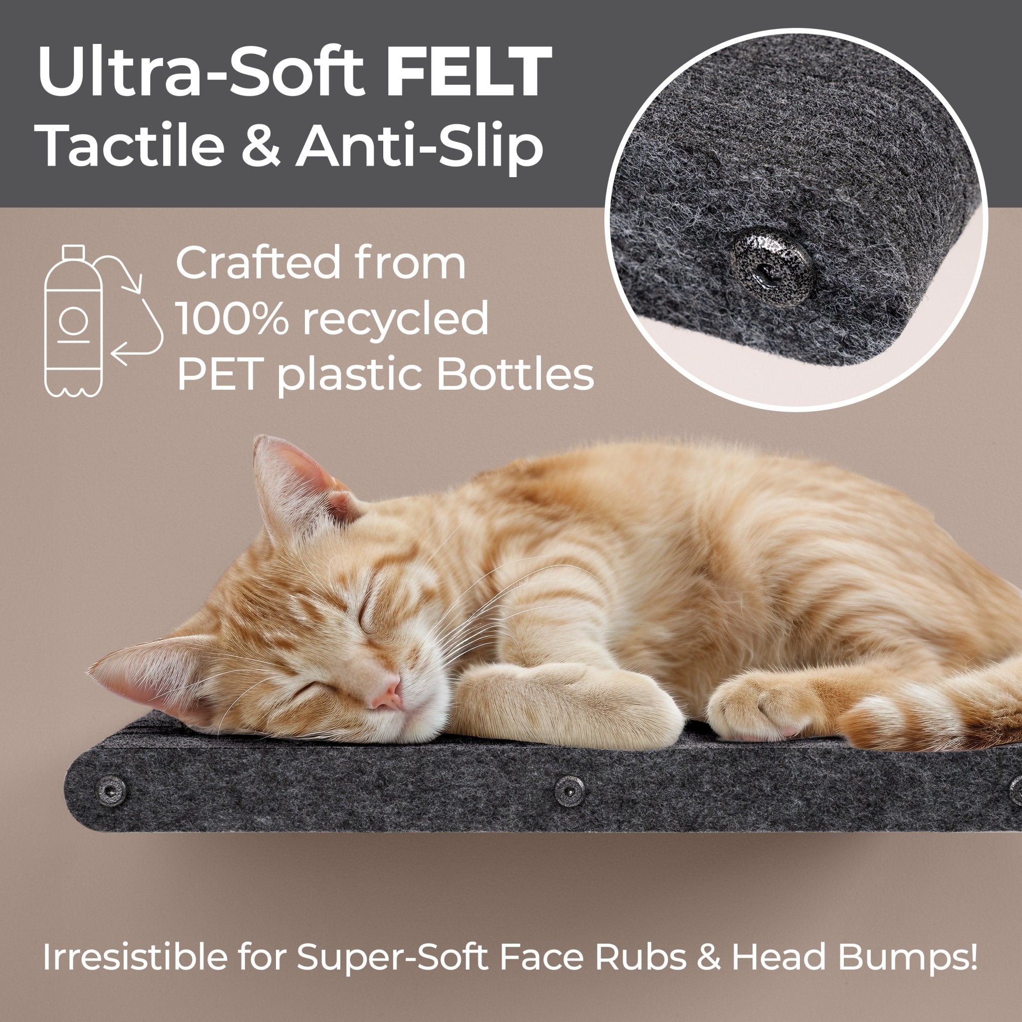 Charcoal Long Lounger Cat Climber