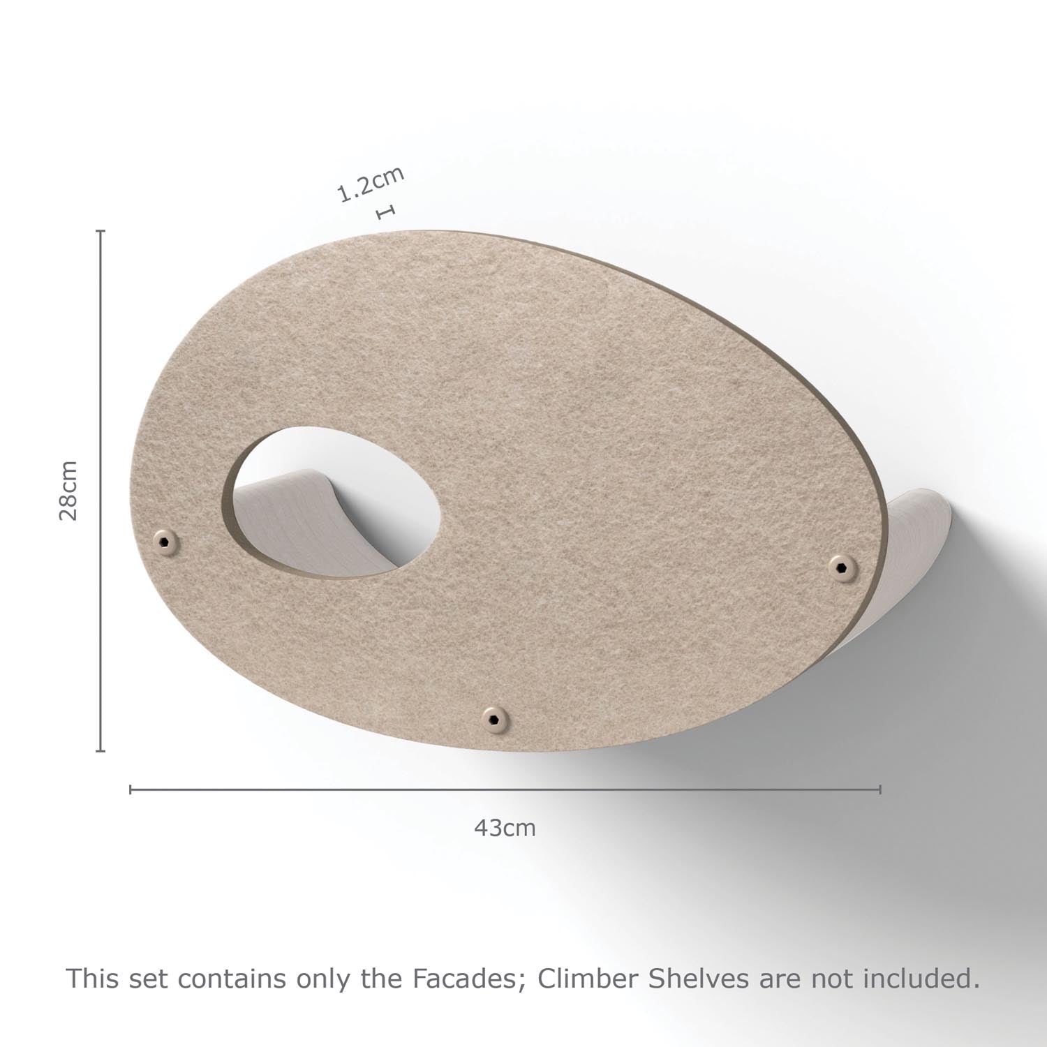 Cat Climber Facades (Oatmeal) - Set of 4 - Pryde Pets | prydepets.com.au