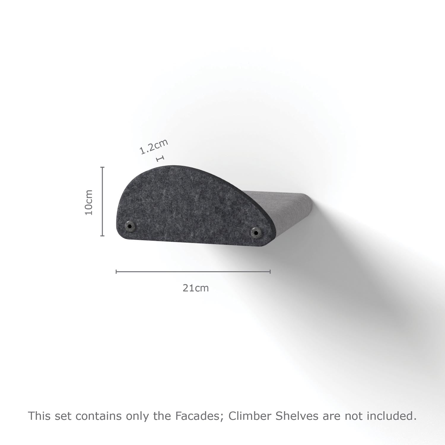 Cat Climber Facades (Charcoal) - Set of 4 - Pryde Pets | prydepets.com.au