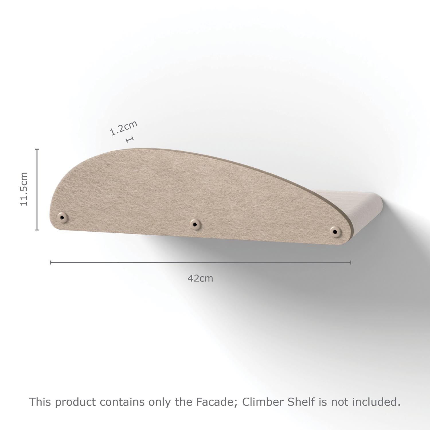 Long Oatmeal - Individual Cat Climber Facade - Pryde Pets | prydepets.com.au