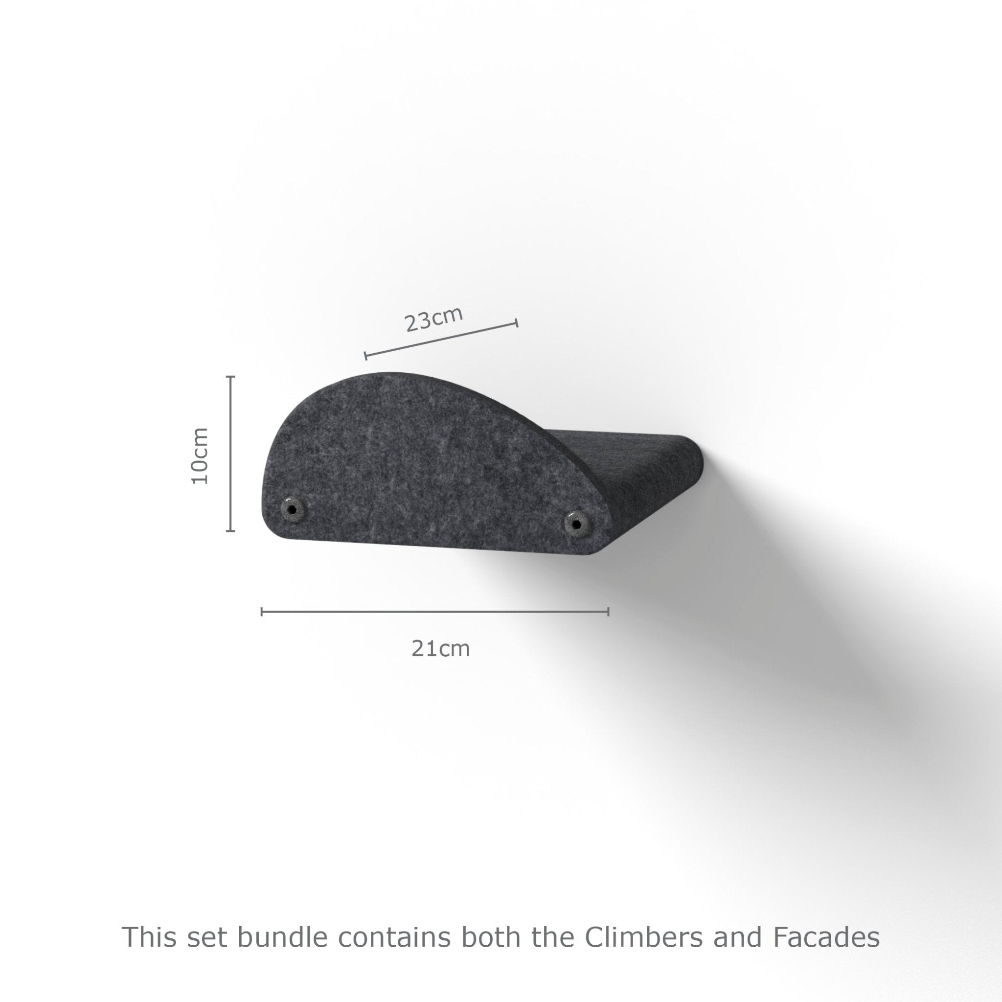 Charcoal Cat Climber Set (4 Shelves) with Facades - Pryde Pets | prydepets.com.au