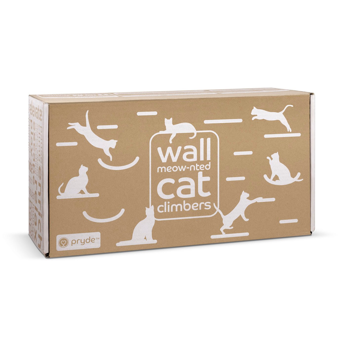 Wall Meow-nted Cat Climbers (Oatmeal) - Set of 4 Shelves - Pryde Pets