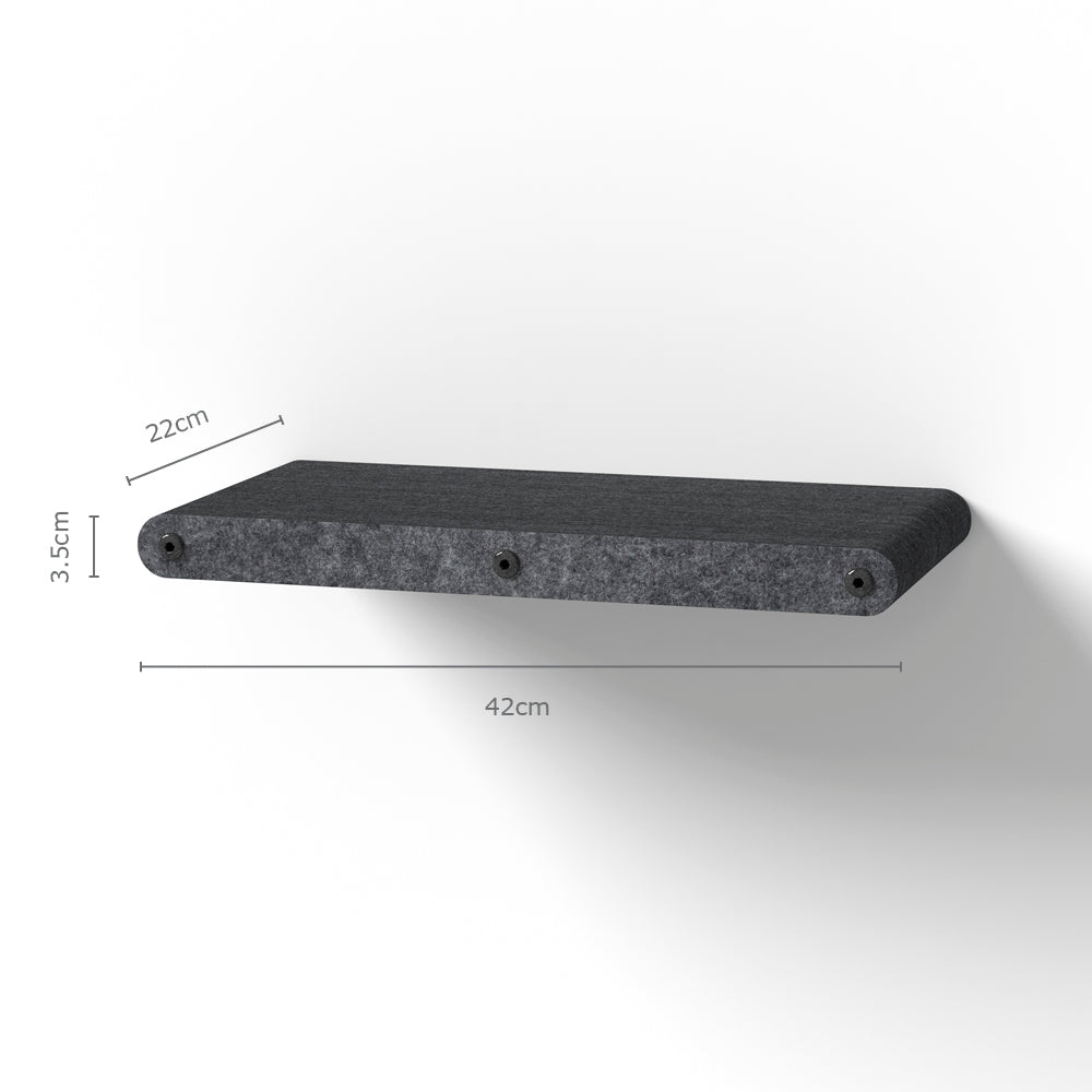Long Charcoal - Individual Cat Climber Shelf - Pryde Pets