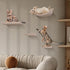 Wall Meow-nted Cat Climbers (Oatmeal) - Set of 4 Shelves