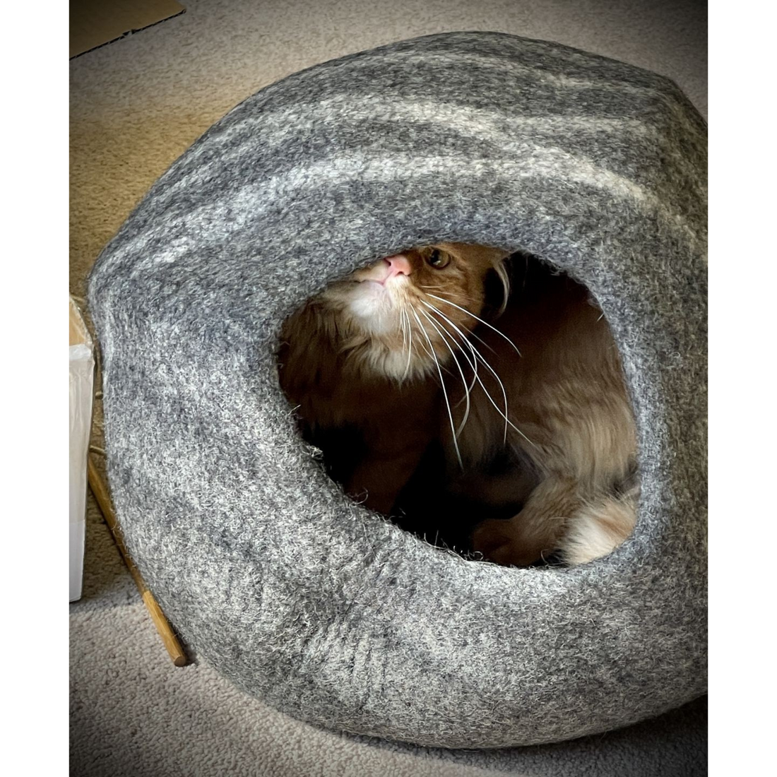 Felt Cat Cave – Dark Grey Slate