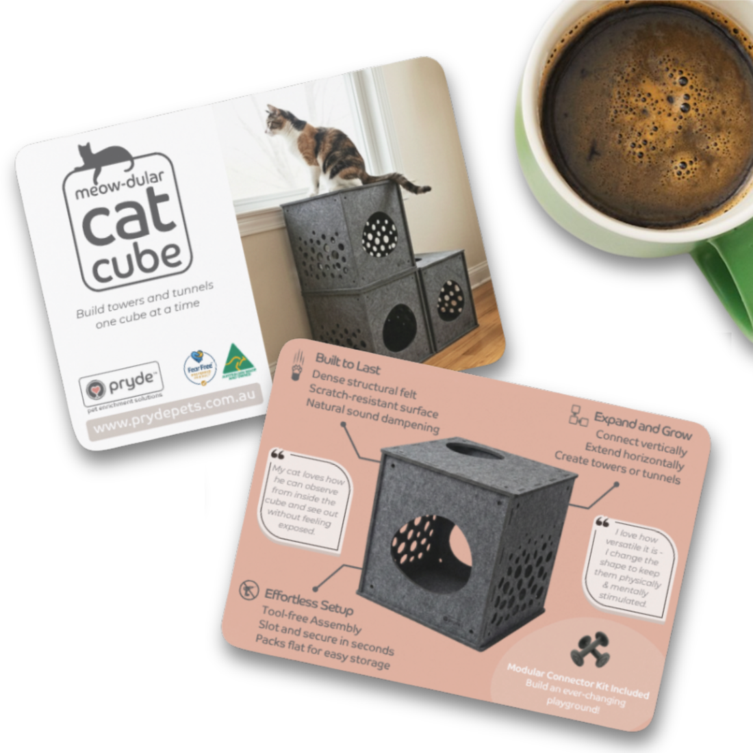 50 Product Education Postcards - Modular Cat Cubes