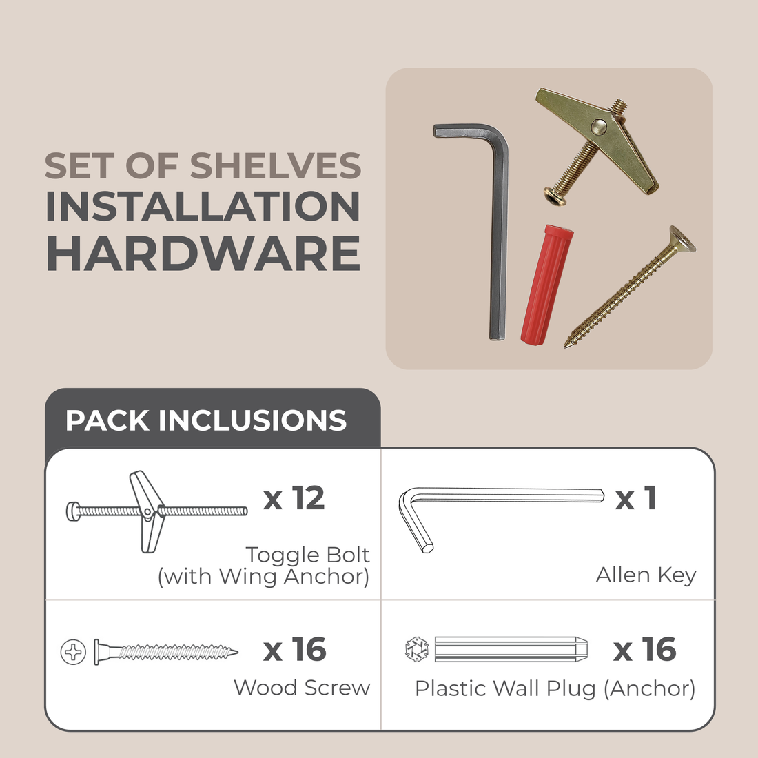 Installation Hardware Pack for Cat Climber Sets