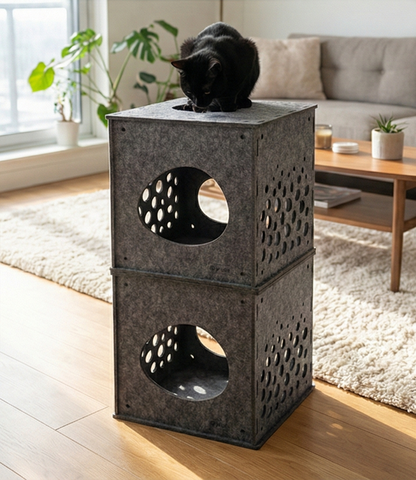 Modular Cat Cube (Charcoal)