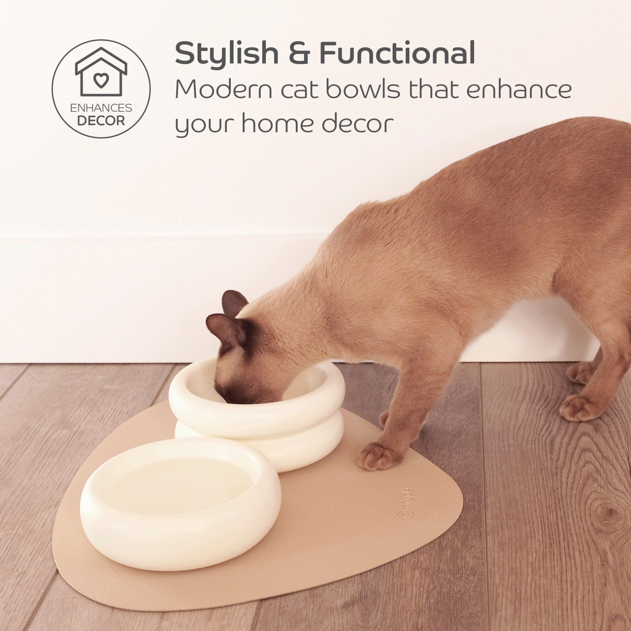 Ceramic Dining Bowl - Elevated - Pryde Pets